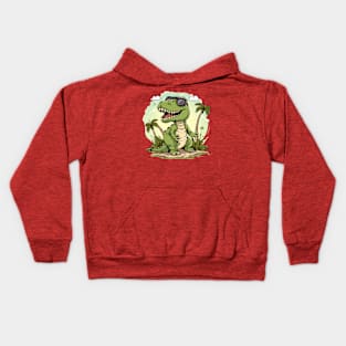 cool dinosaur Kids Hoodie